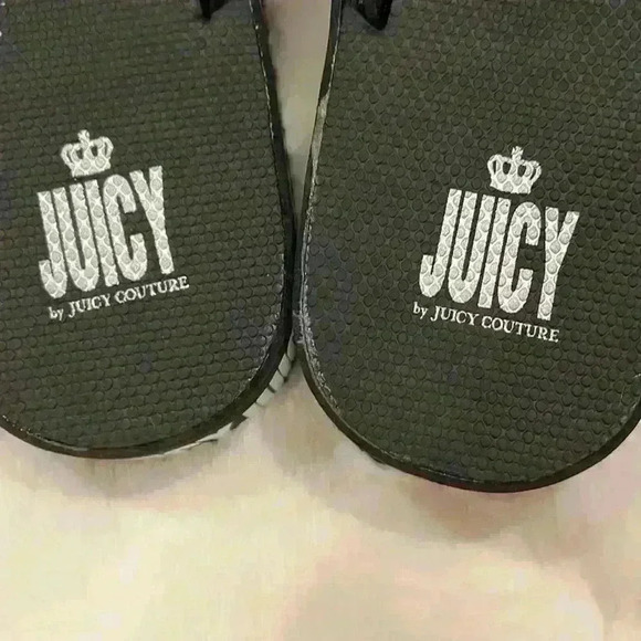 Juicy Couture NWT size 10 Y2K style platform flip flops w/ bling - Picture 6 of 8